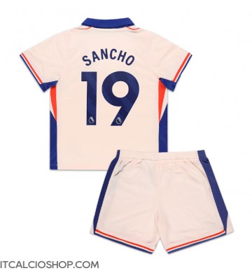 Chelsea Jadon Sancho #19 Seconda Maglia Bambino 2024-25 Manica Corta (+ Pantaloni corti)